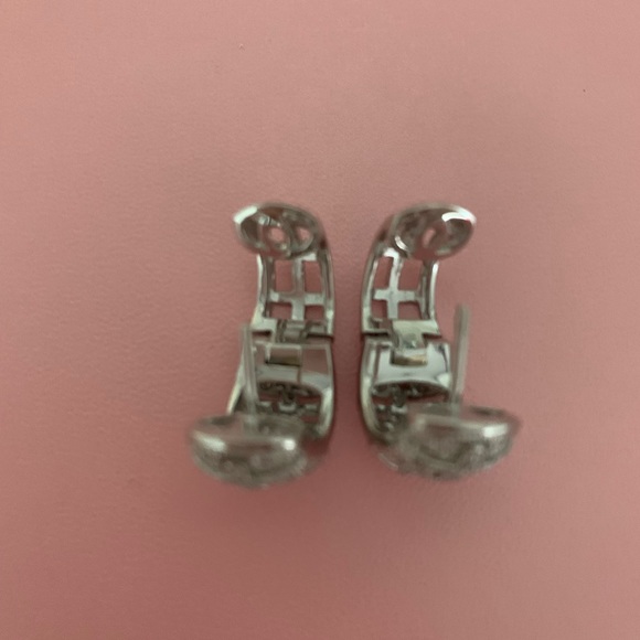 Sterling Silver Huggie Earrings Gorgeous - Picture 3 of 7